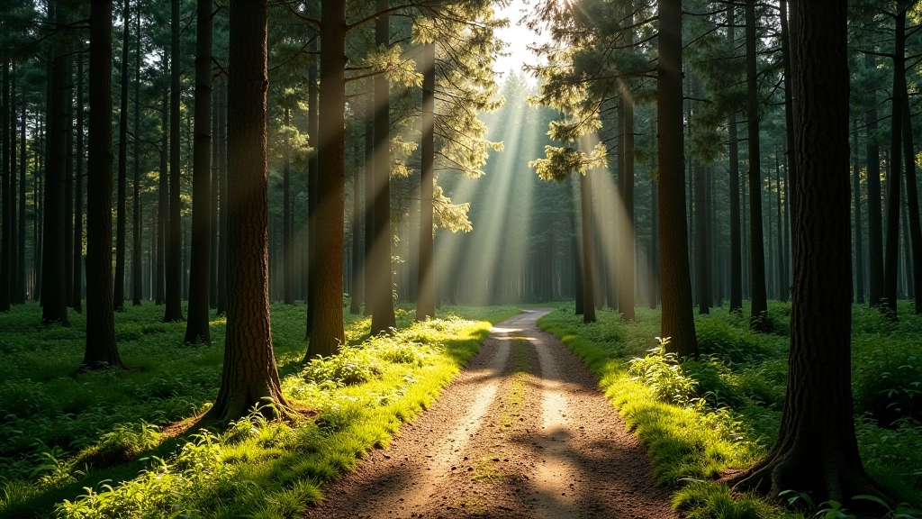 Pine forest path